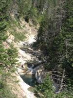 The cascade in Hell Roaring Canyon